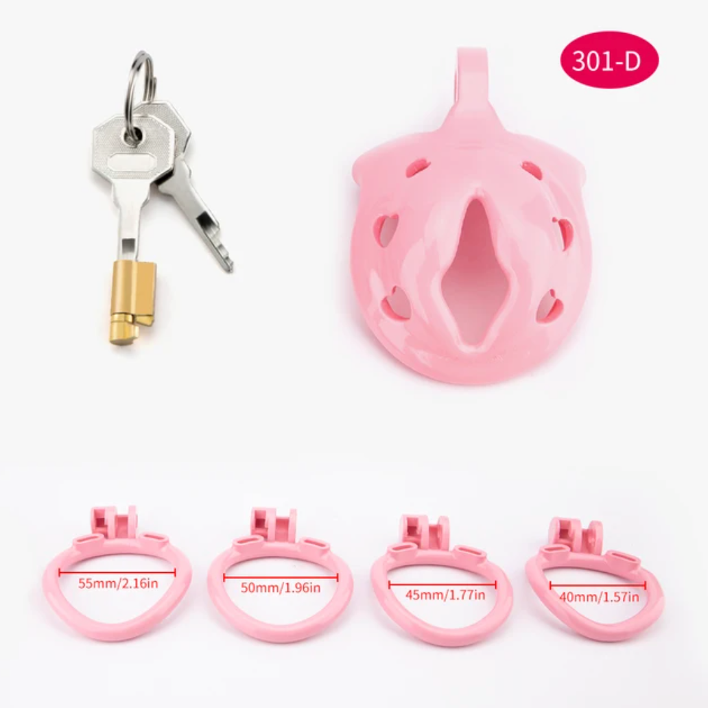 pink chastity cage