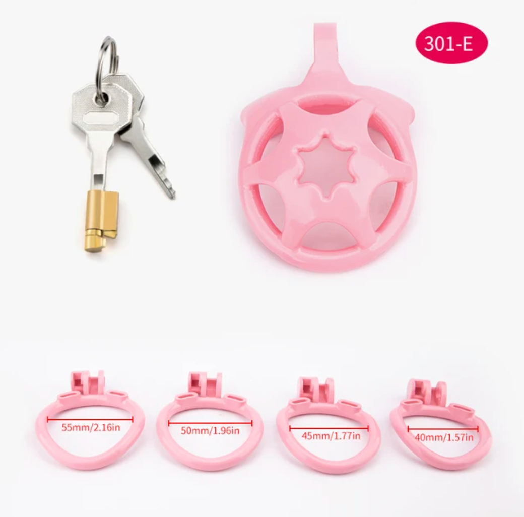 pink chastity cage