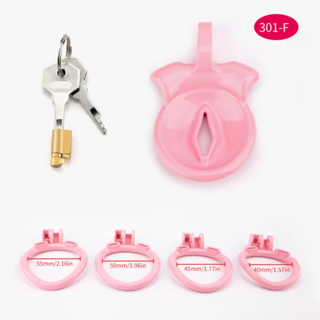 pink chastity cage