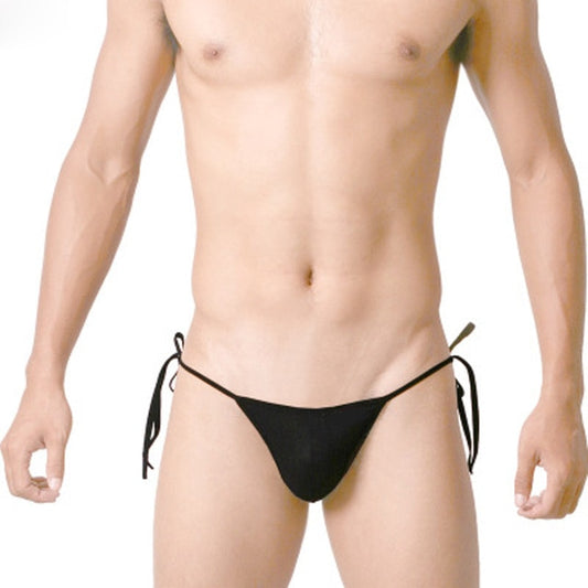 Alluring G-Strings Panty for Men: Sleek Ice Silk Thongs, Breathable T-back Design, Sexy Sissy Jockstrap with Penile Pouch for Gay Men