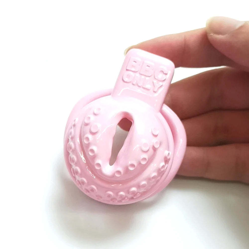 Octopus Pussy Vagina Chastity Cage with Stealth Lock Ring