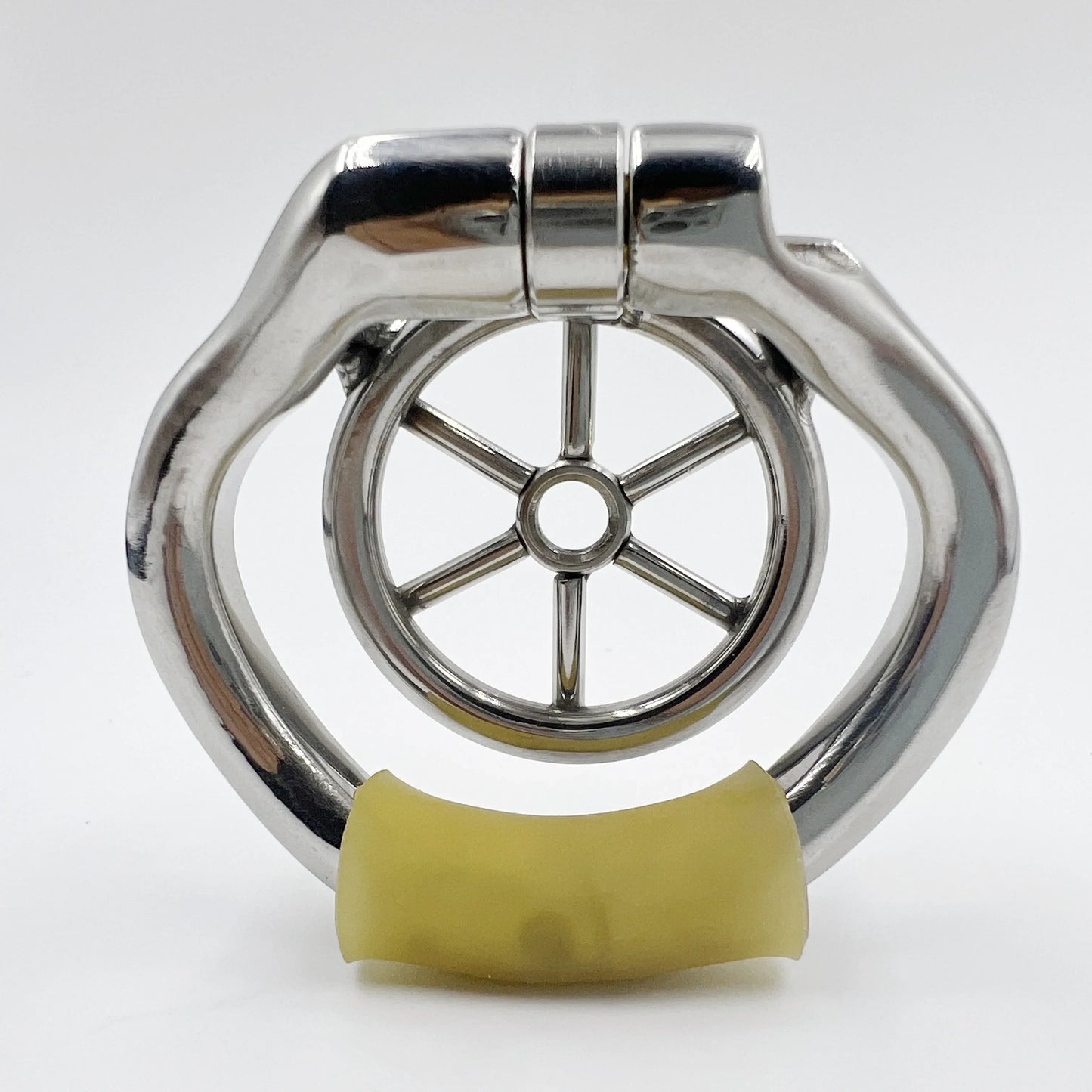 Small Flat Chastity Cage Stainless Steel Male Chastity Device with Det ...
