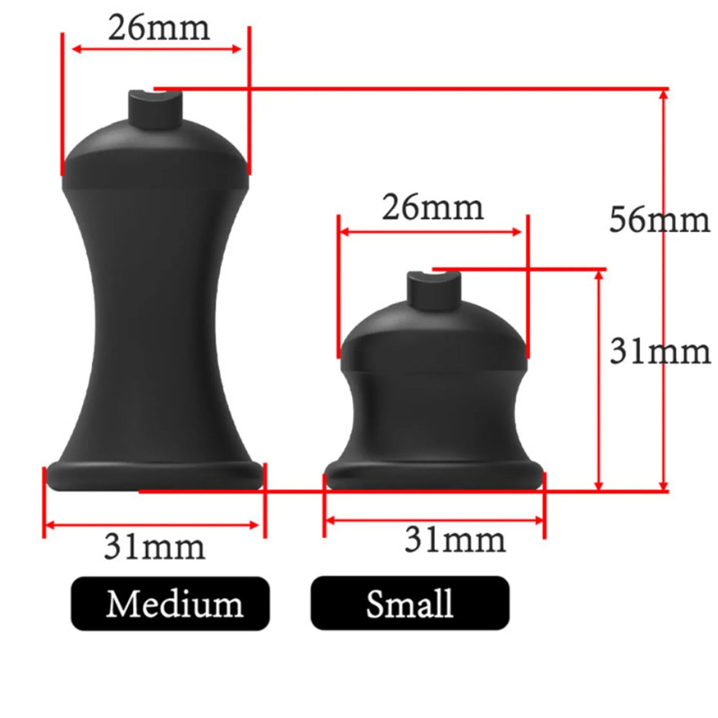 Inverted Negative Chastity Cage with Plugs in Micro Size