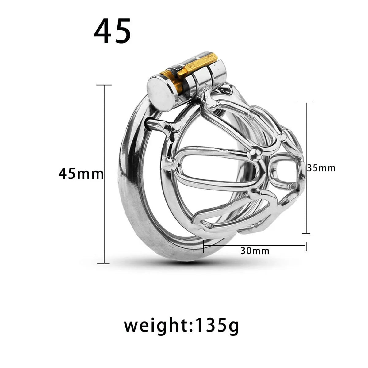 Small Stainless Steel Male Chastity Cage