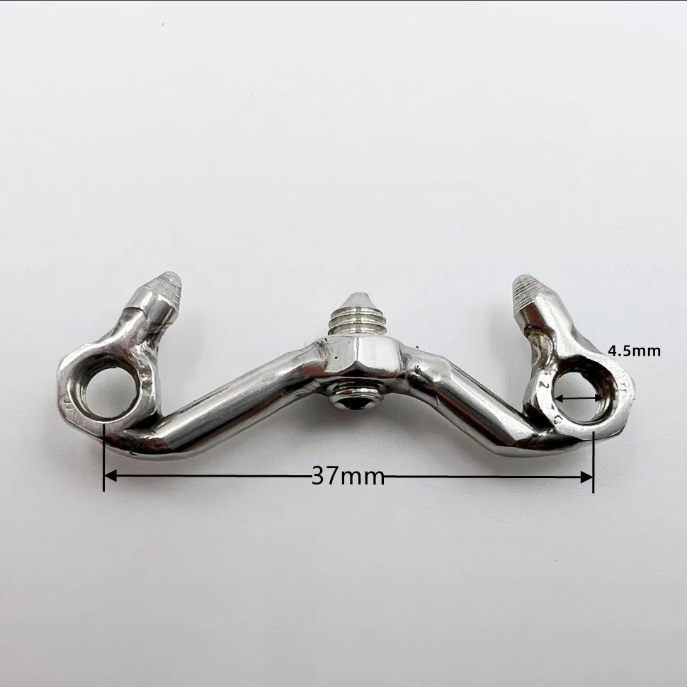 Small Flat Chastity Cage Stainless Steel Male Chastity Device with Detachable Accessories