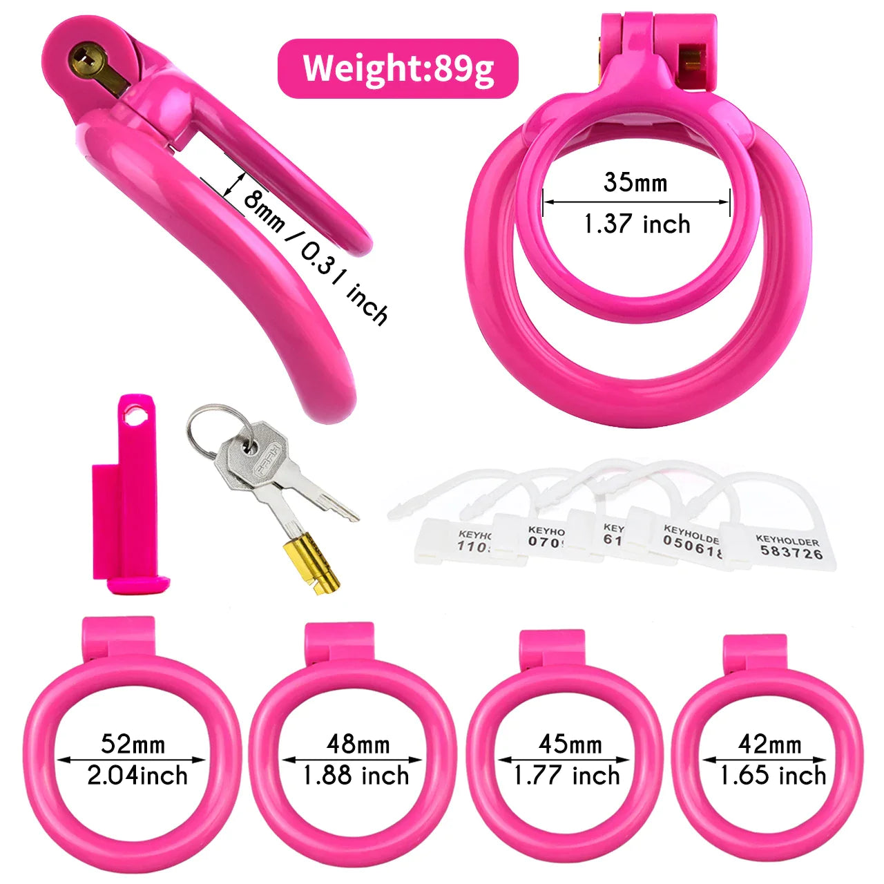 pink chastity cage