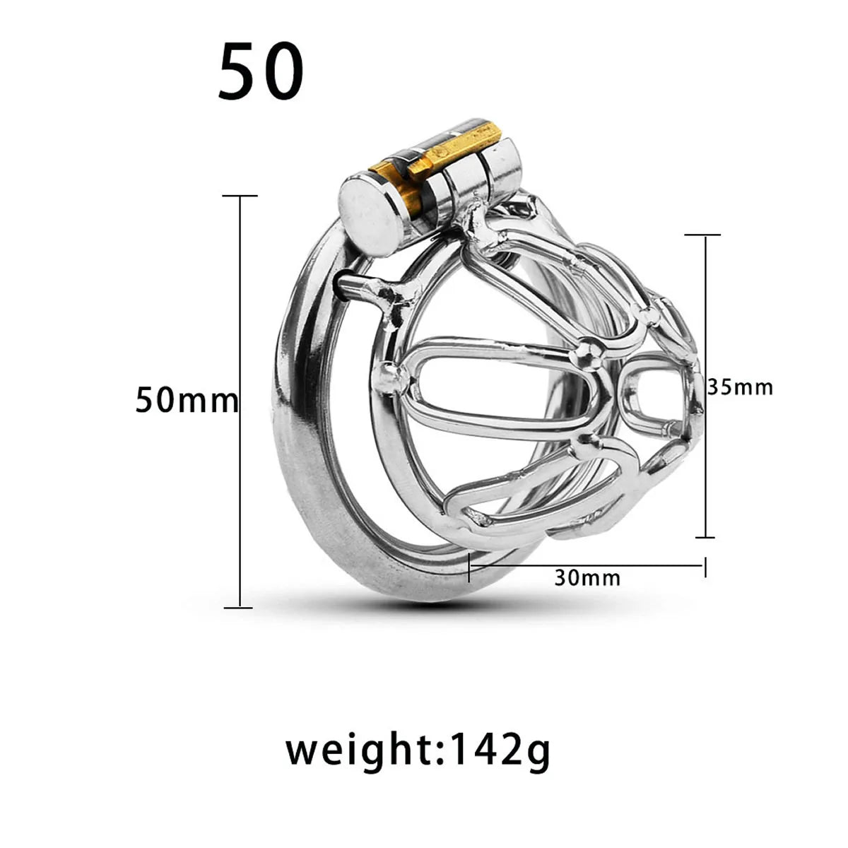 Small Stainless Steel Male Chastity Cage