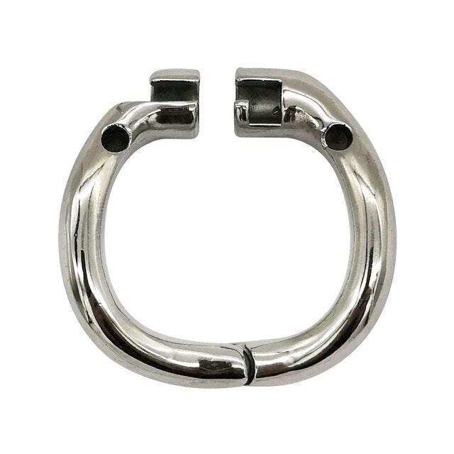 Super Small Stainless Steel Male Chastity Device, Ergonomic Base Ring Cock Cage, Penis Ring Lock, Stealth Lock Chastity Belt