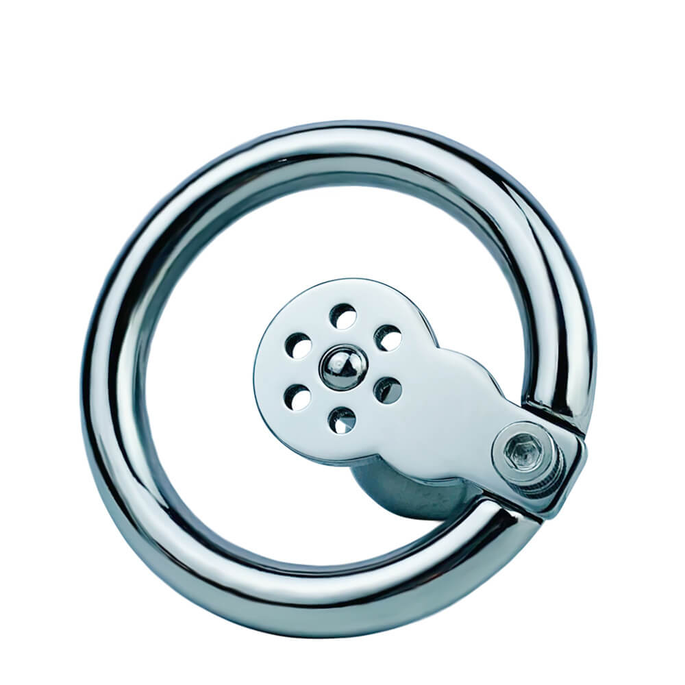 Inverted negative chastity cage with solid steel ball