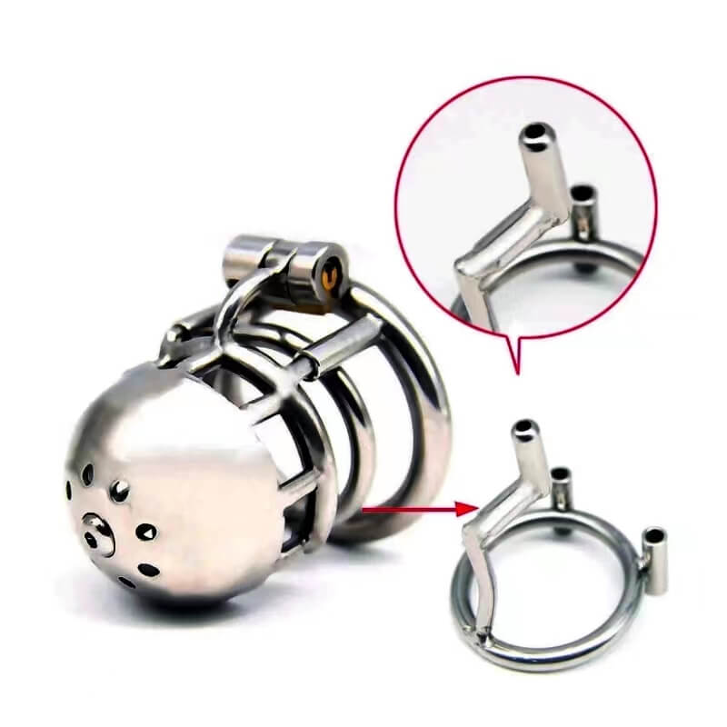 2023 NEW Through Hole PA Chastity Cage for Men - Cock Cage